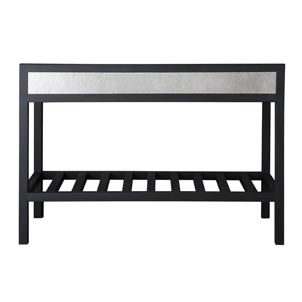 Native Trails 48" Cuzco Handcrafted Steel Bathroom Vanity Base with Copper Insets by Native Trails