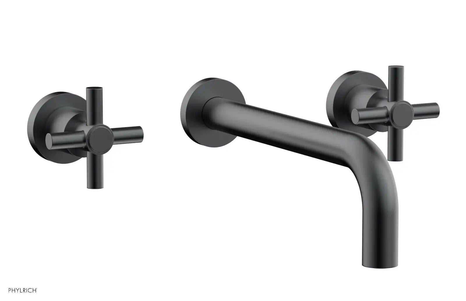 Phylrich BASIC Wall Tub Set 10" Spout - Tubular Cross Handles by Phylrich
