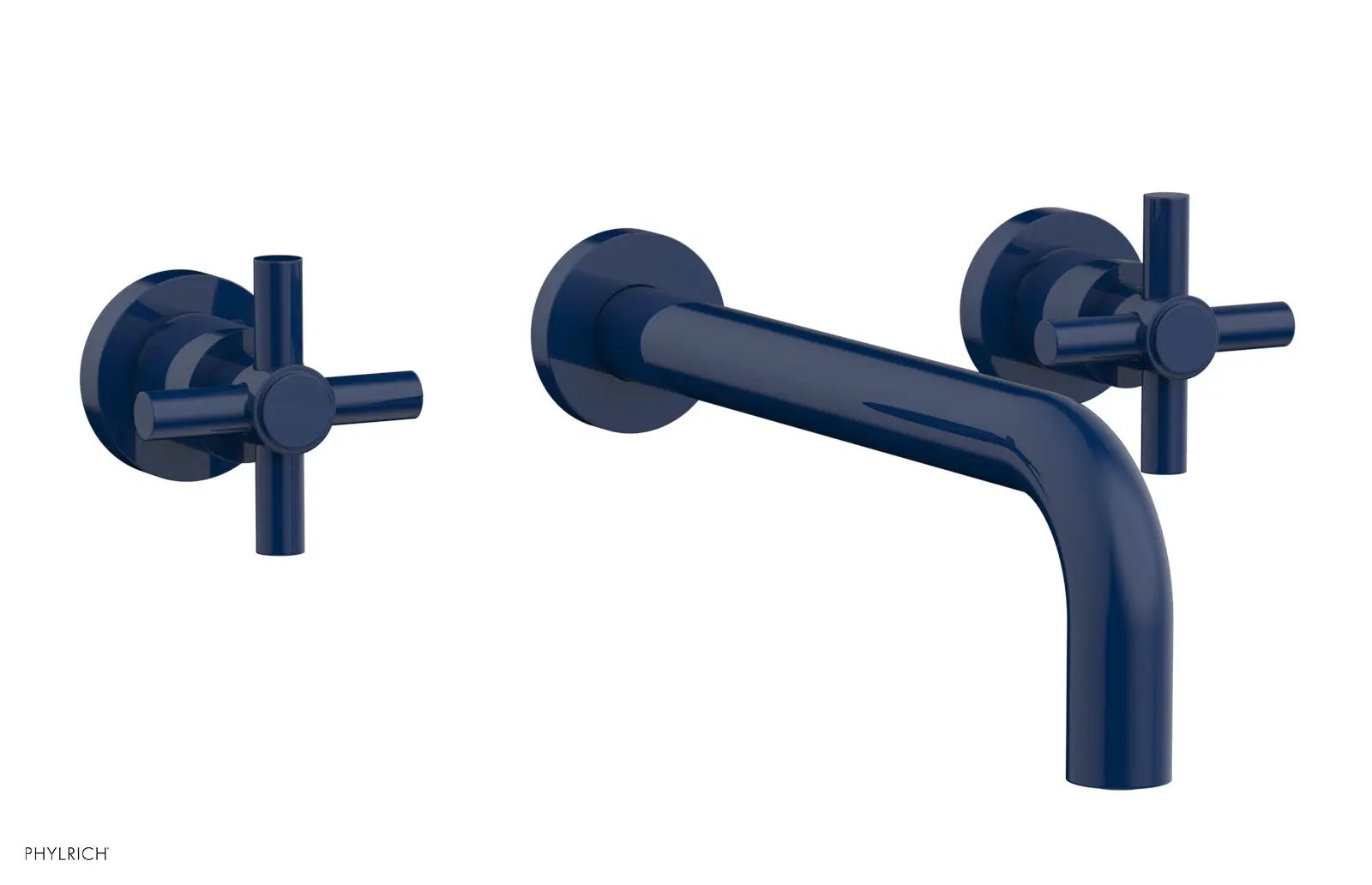 Phylrich BASIC Wall Tub Set 10" Spout - Tubular Cross Handles by Phylrich