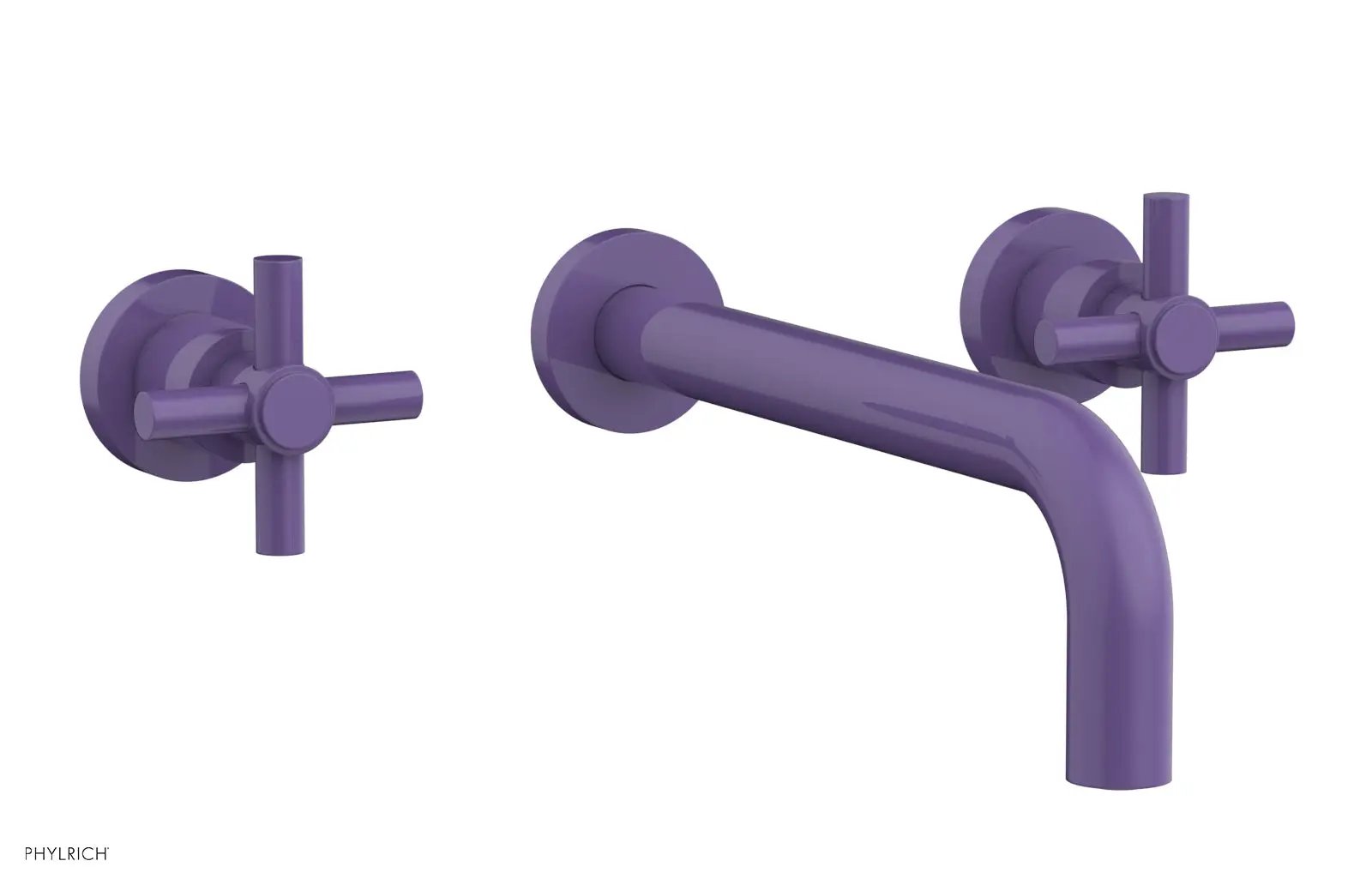 Phylrich BASIC Wall Tub Set 10" Spout - Tubular Cross Handles by Phylrich