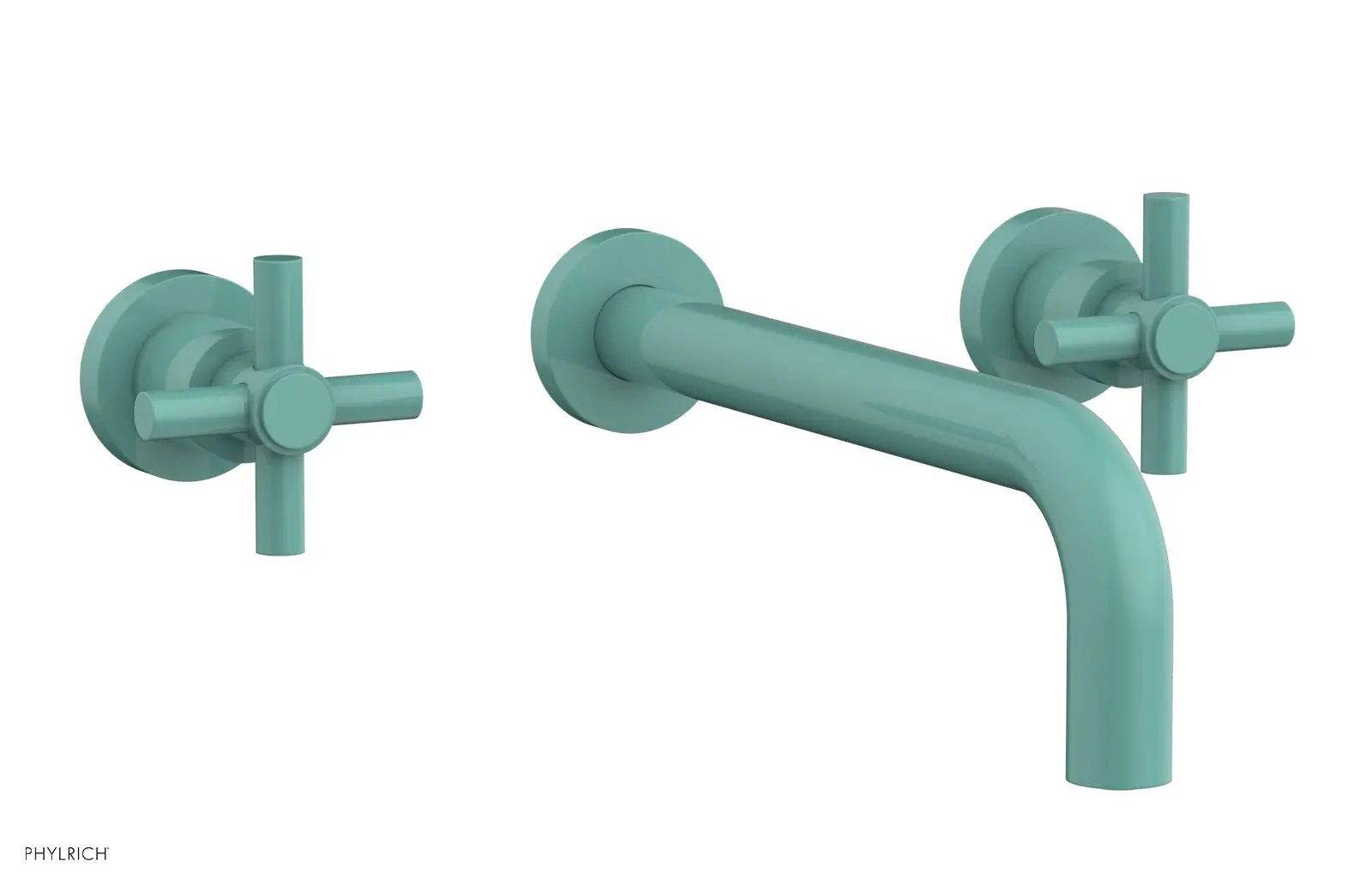 Phylrich BASIC Wall Tub Set 10" Spout - Tubular Cross Handles by Phylrich
