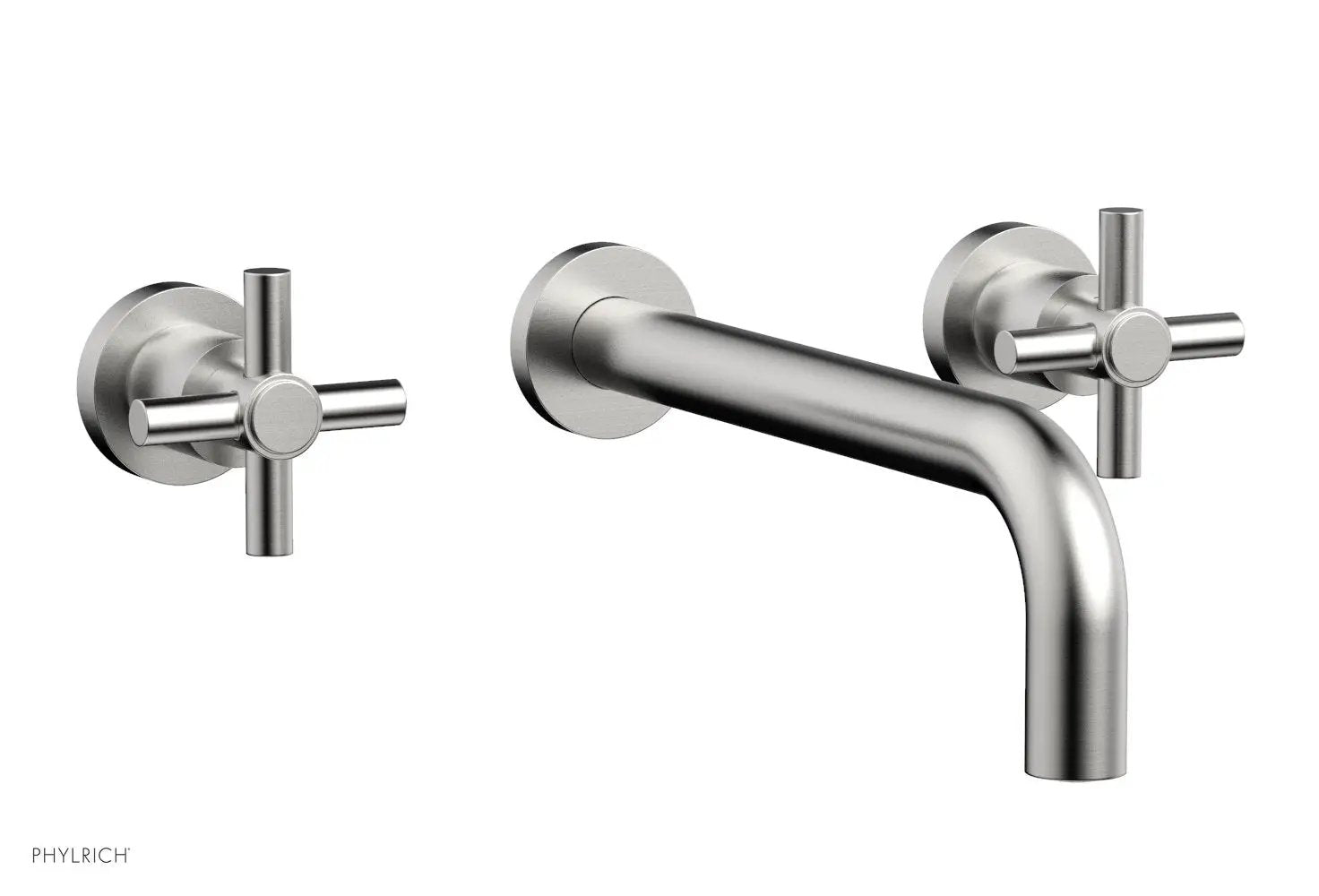 Phylrich BASIC Wall Tub Set 10" Spout - Tubular Cross Handles by Phylrich