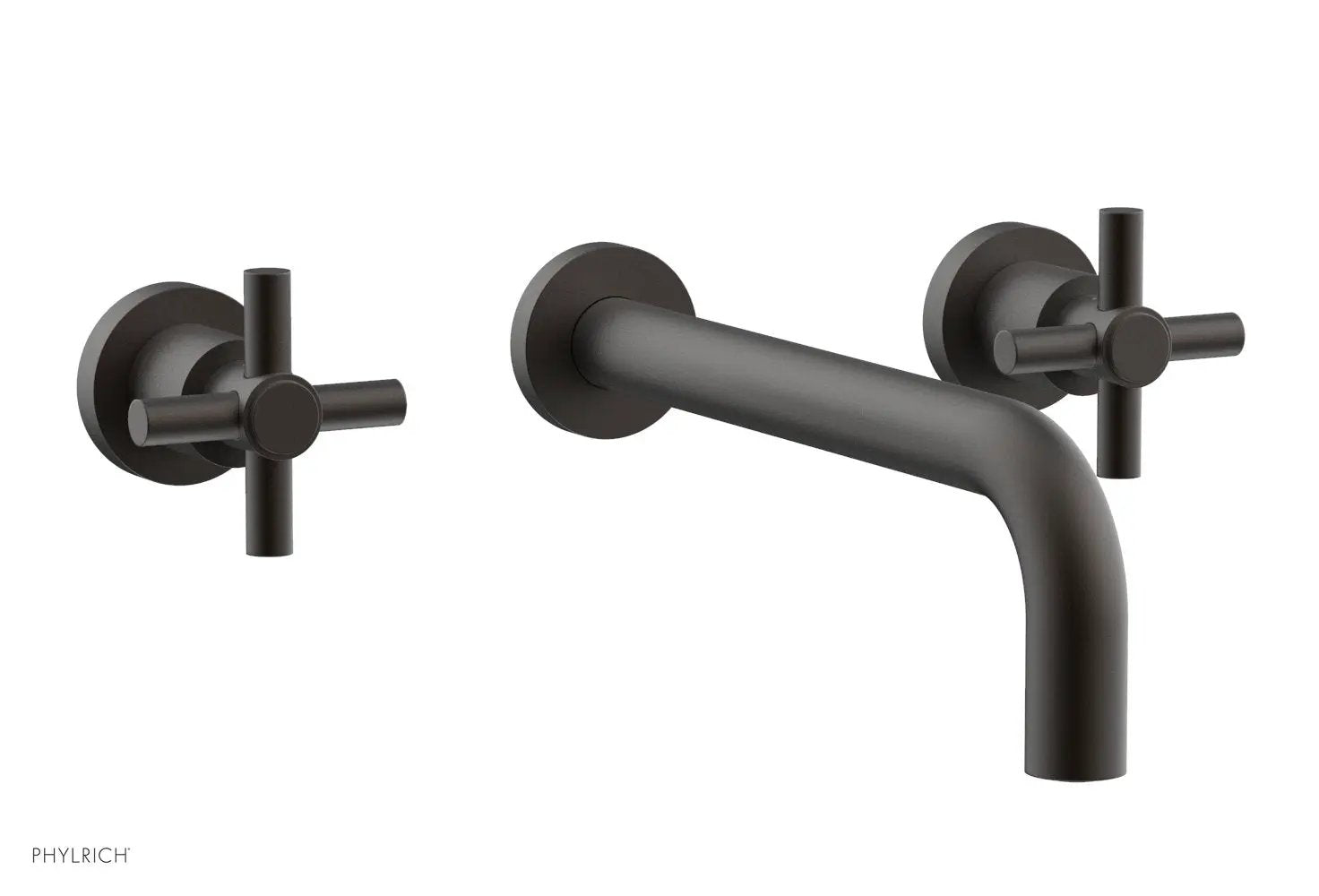 Phylrich BASIC Wall Tub Set 10" Spout - Tubular Cross Handles by Phylrich