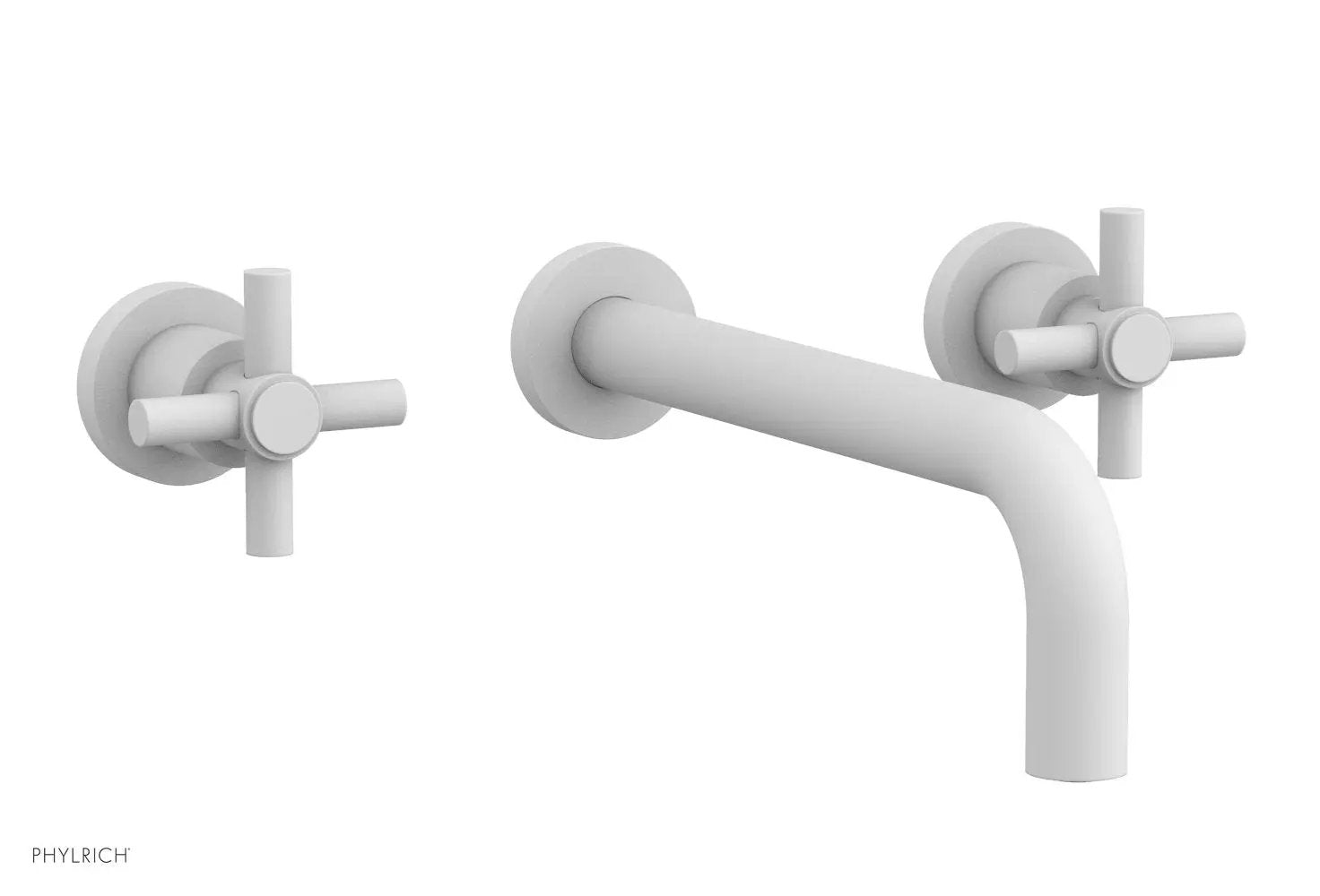 Phylrich BASIC Wall Tub Set 10" Spout - Tubular Cross Handles by Phylrich