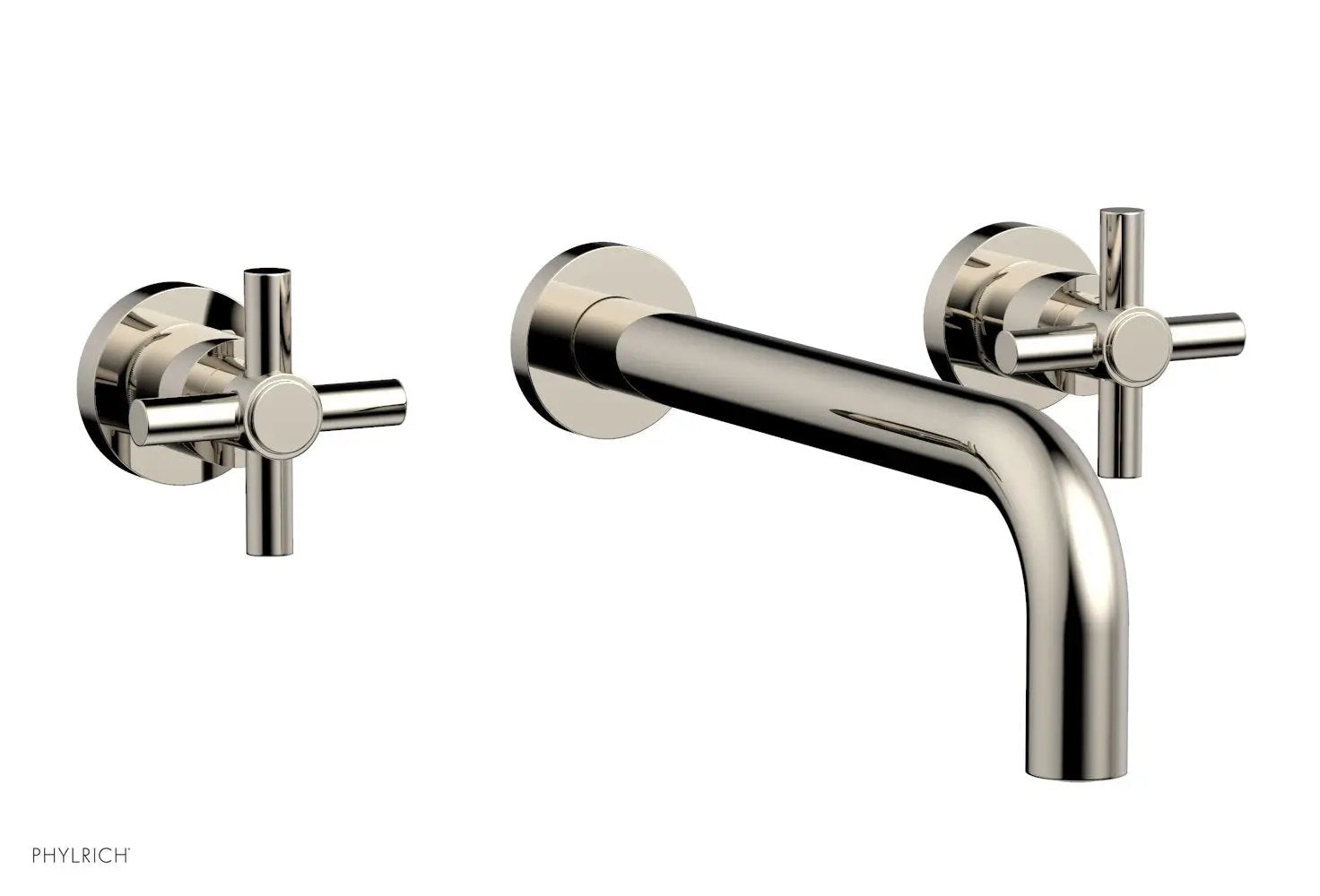 Phylrich BASIC Wall Tub Set 10" Spout - Tubular Cross Handles by Phylrich