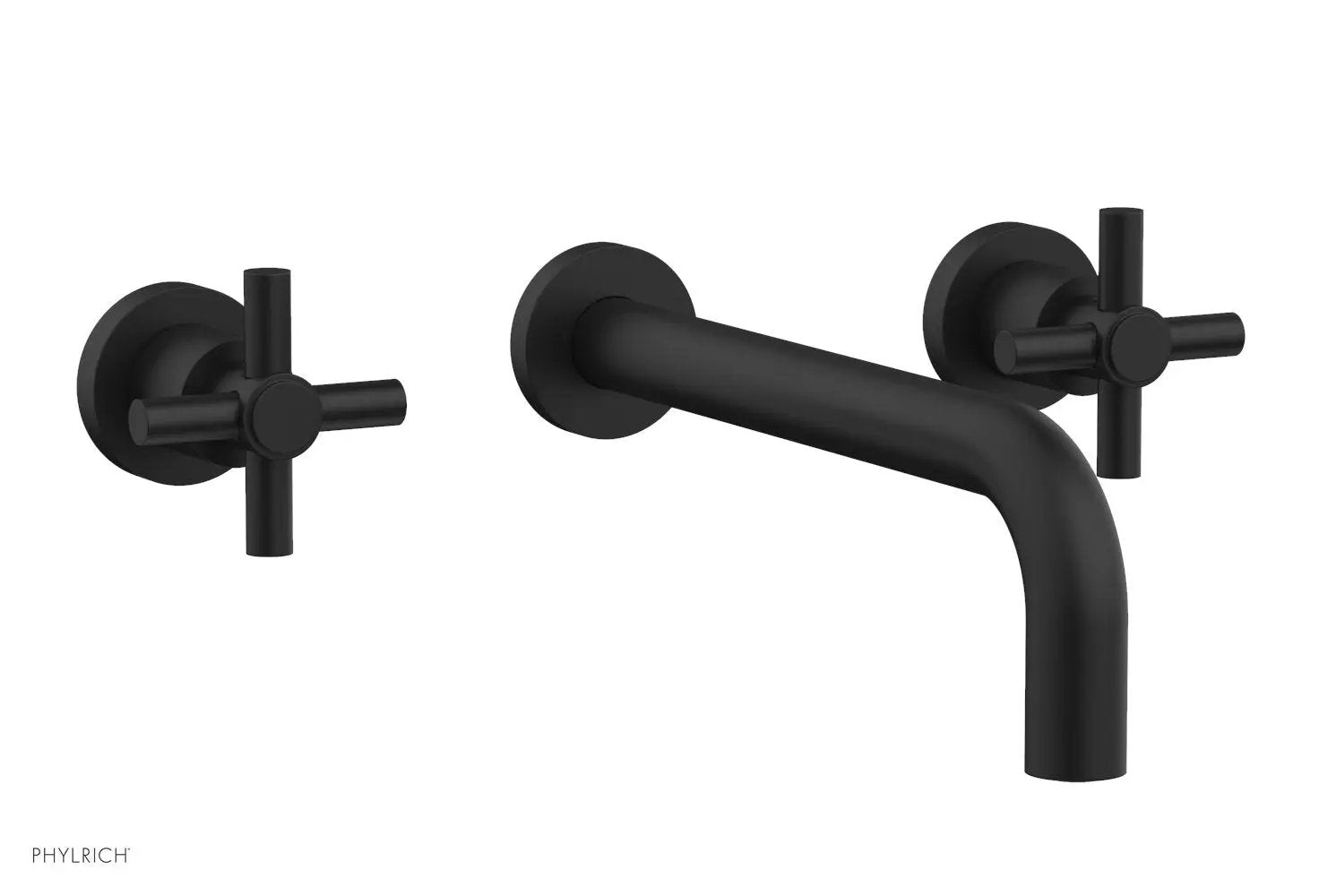 Phylrich BASIC Wall Tub Set 10" Spout - Tubular Cross Handles by Phylrich