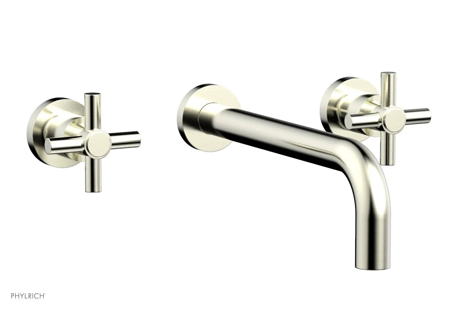 Phylrich BASIC Wall Tub Set 10" Spout - Tubular Cross Handles by Phylrich