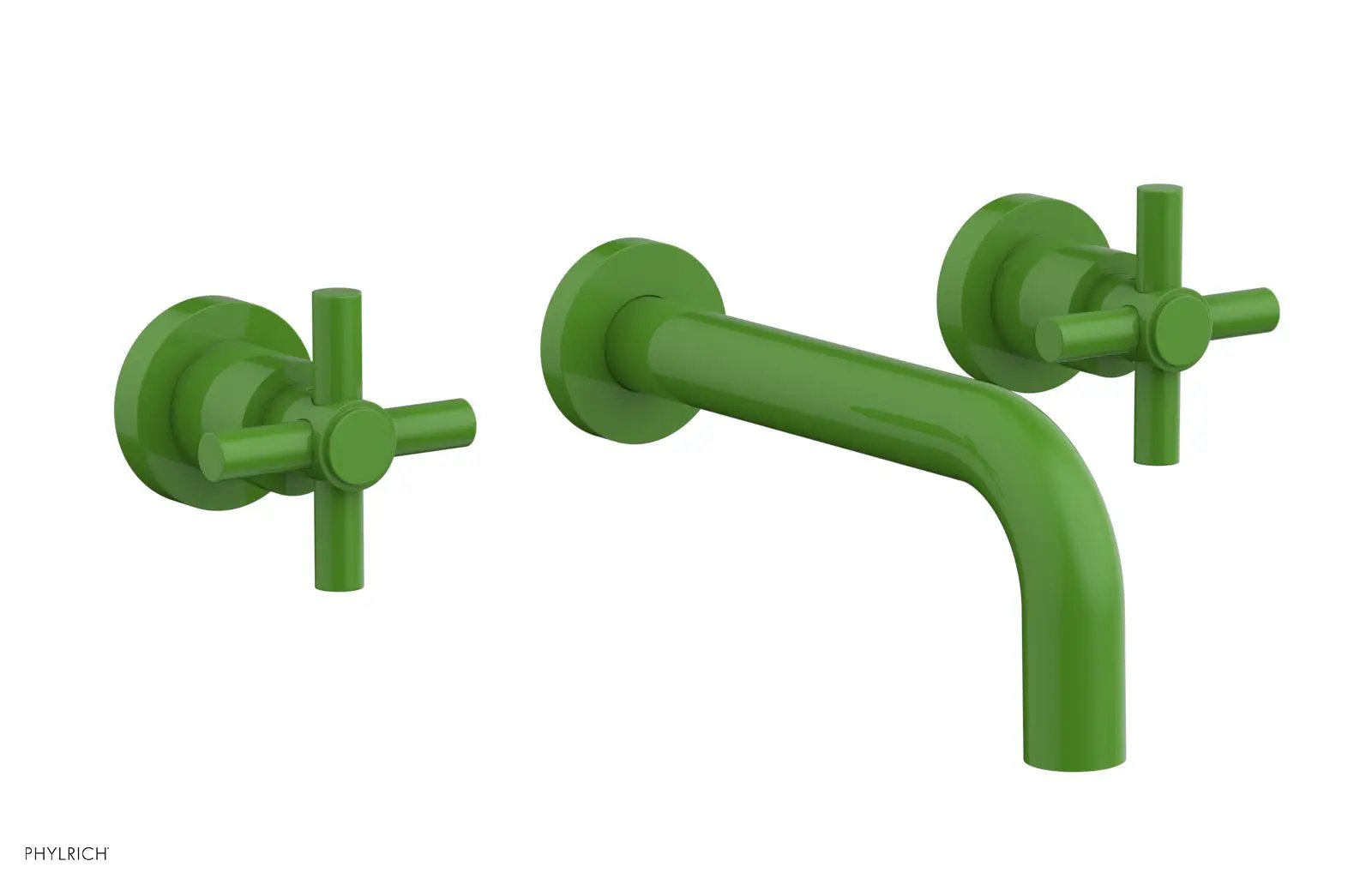 Phylrich BASIC Wall Tub Set Tubular Cross Handles by Phylrich