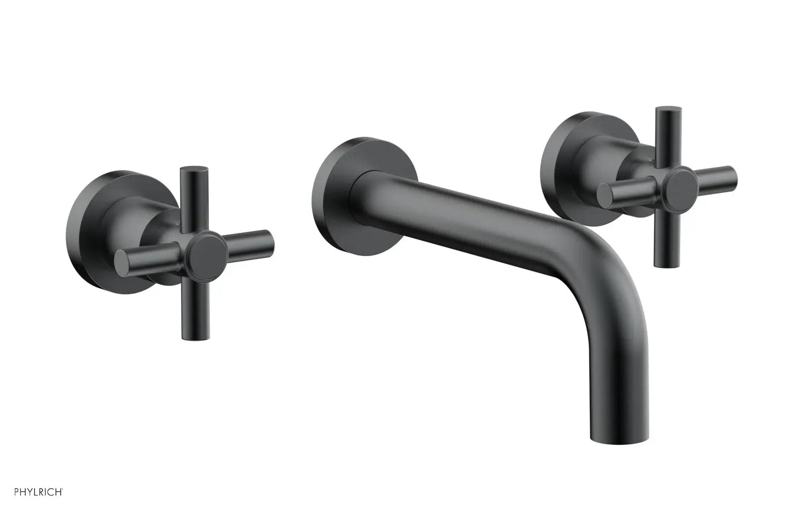 Phylrich BASIC Wall Tub Set Tubular Cross Handles by Phylrich