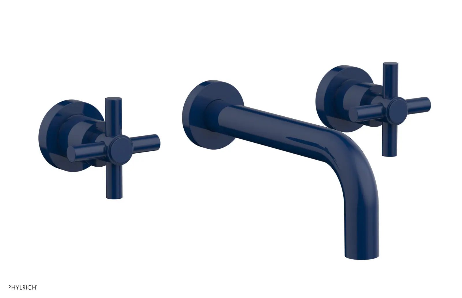 Phylrich BASIC Wall Tub Set Tubular Cross Handles by Phylrich