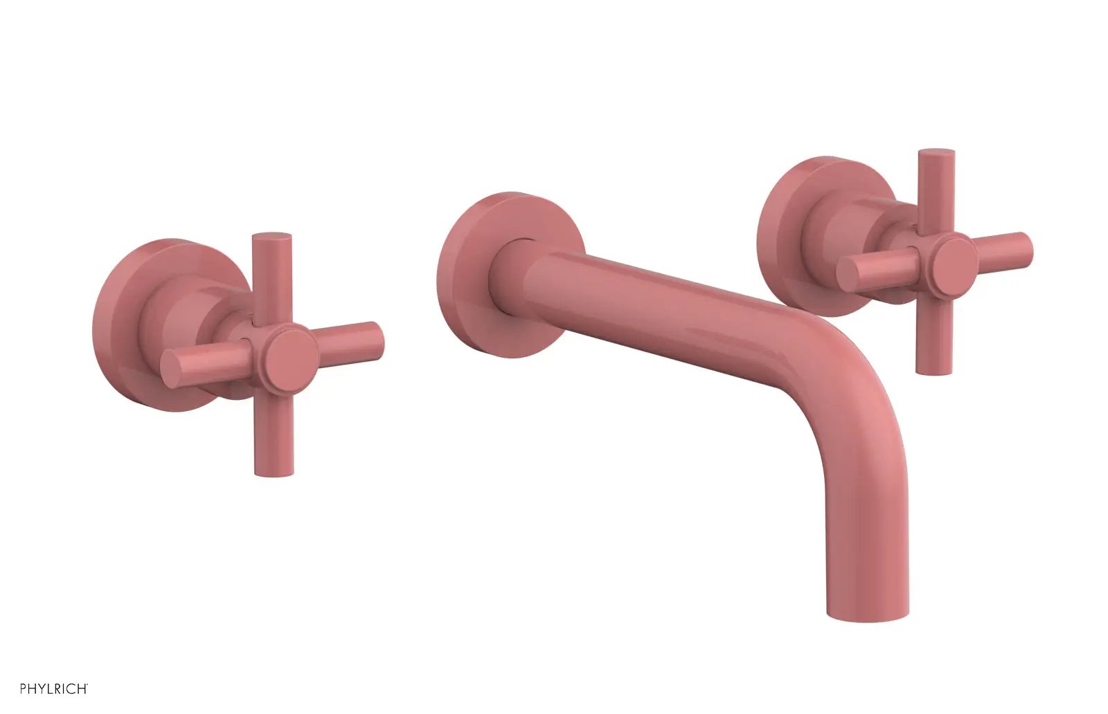 Phylrich BASIC Wall Tub Set Tubular Cross Handles by Phylrich