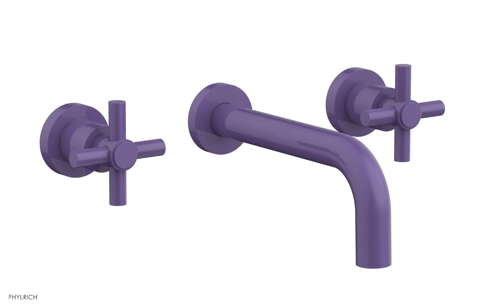 Phylrich BASIC Wall Tub Set Tubular Cross Handles by Phylrich