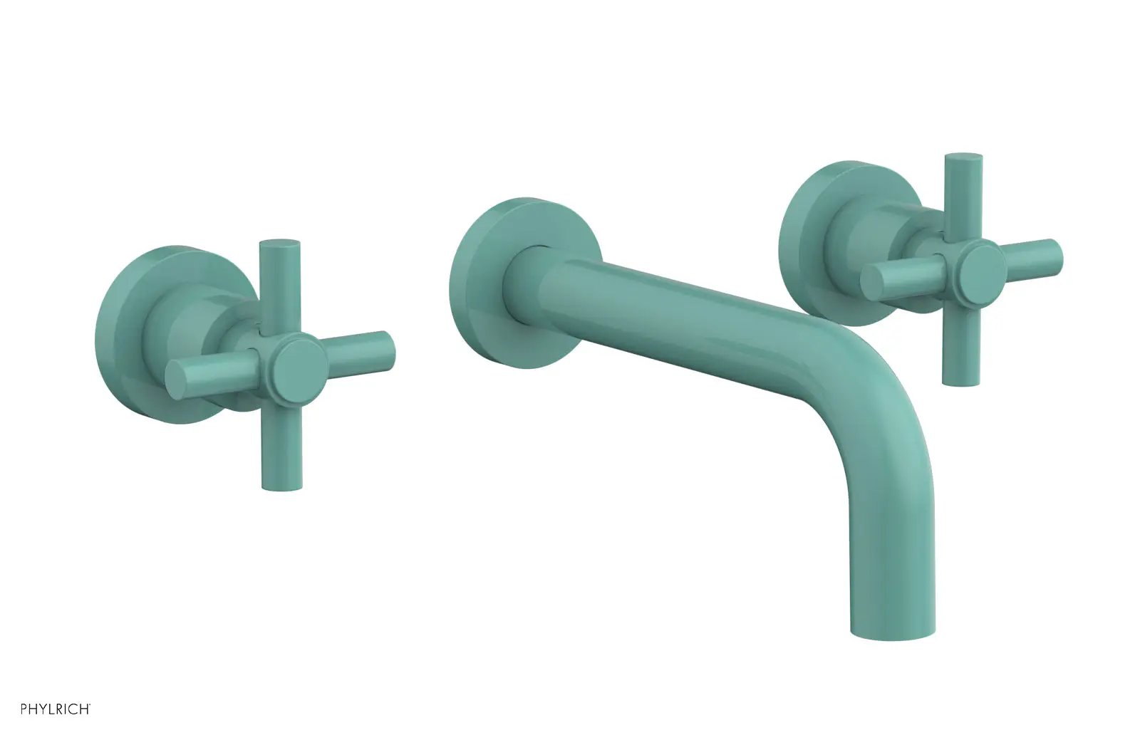 Phylrich BASIC Wall Tub Set Tubular Cross Handles by Phylrich