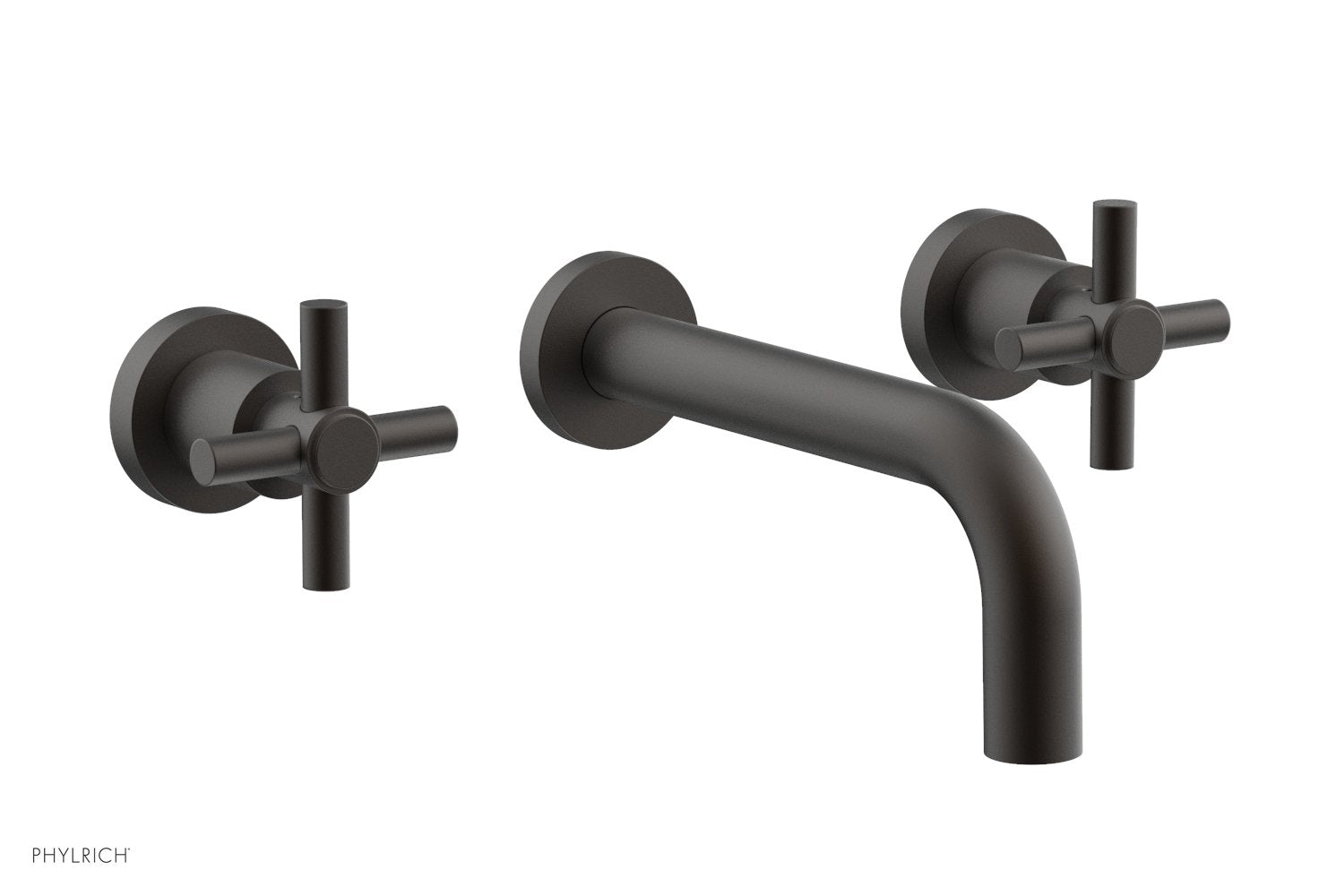 Phylrich BASIC Wall Tub Set Tubular Cross Handles