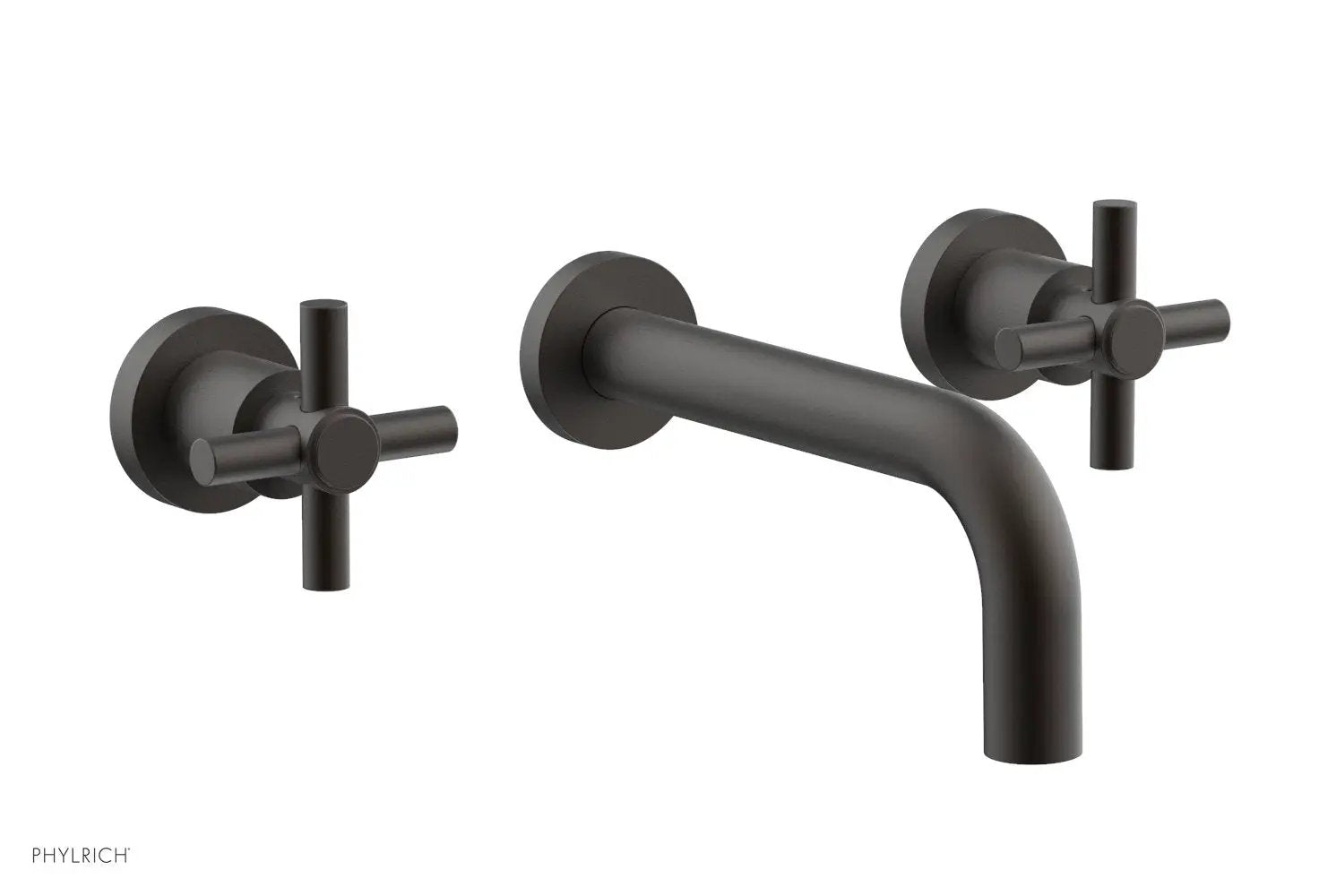 Phylrich BASIC Wall Tub Set Tubular Cross Handles by Phylrich