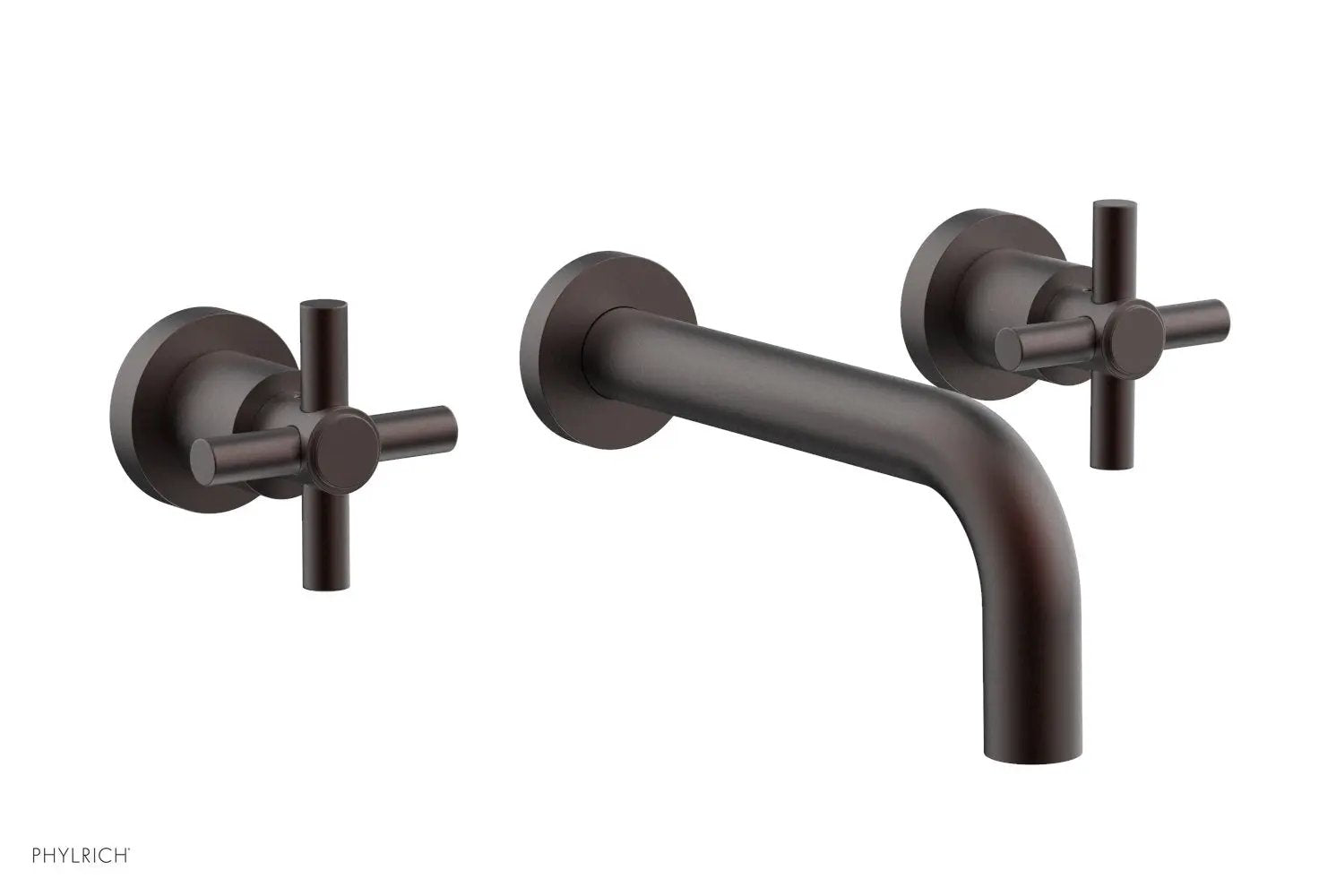 Phylrich BASIC Wall Tub Set Tubular Cross Handles by Phylrich