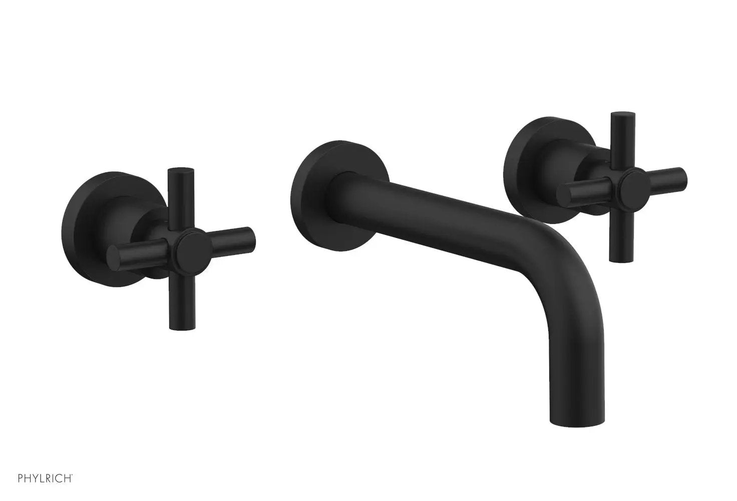 Phylrich BASIC Wall Tub Set Tubular Cross Handles by Phylrich