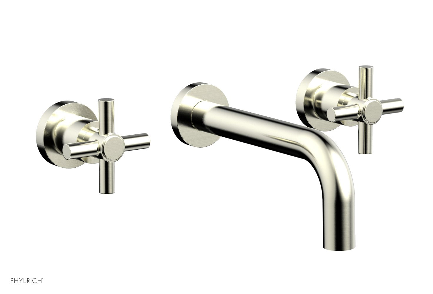 Phylrich BASIC Wall Tub Set Tubular Cross Handles