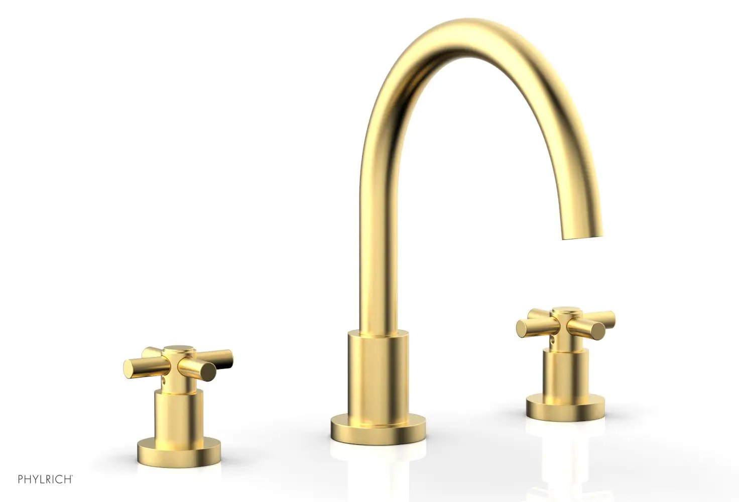 Phylrich BASIC Deck Tub Set - Tubular Cross Handles by Phylrich