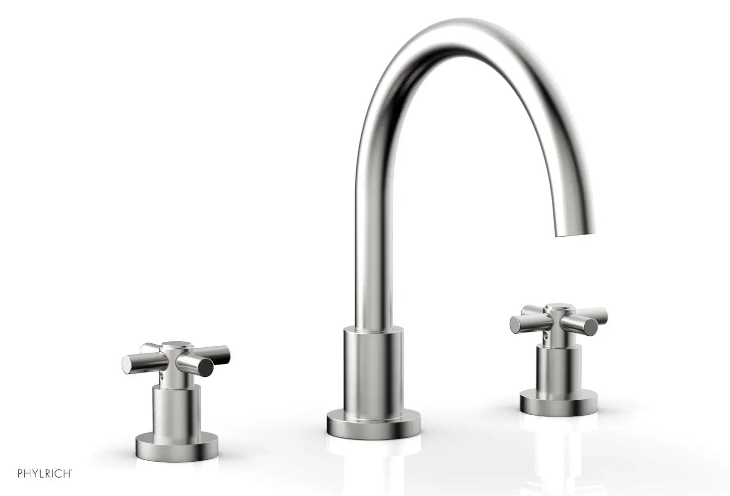 Phylrich BASIC Deck Tub Set - Tubular Cross Handles by Phylrich