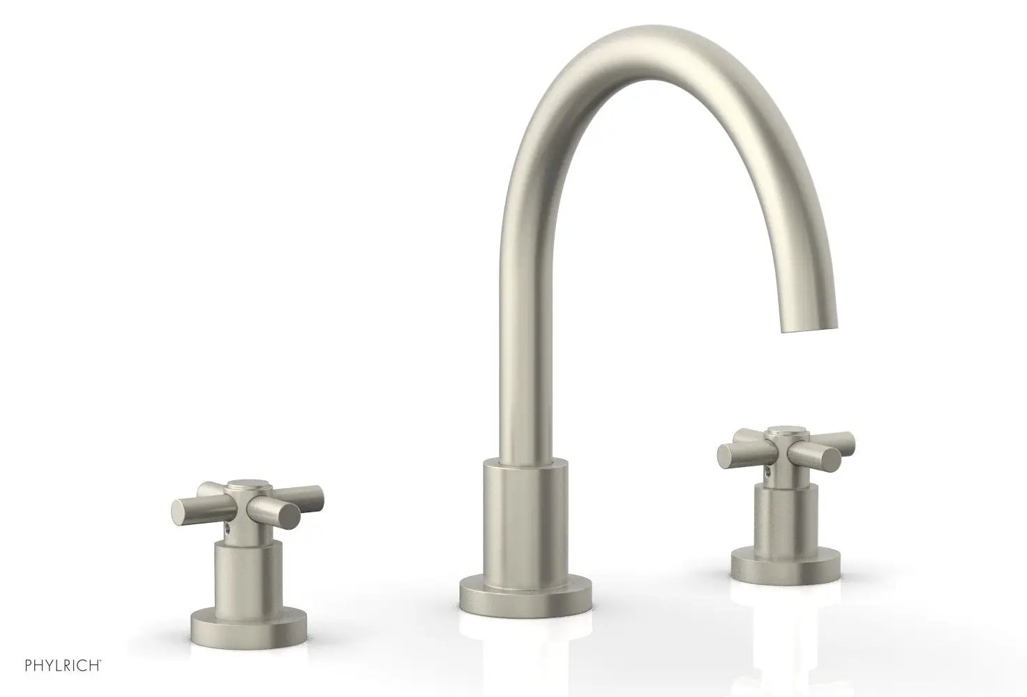 Phylrich BASIC Deck Tub Set - Tubular Cross Handles by Phylrich