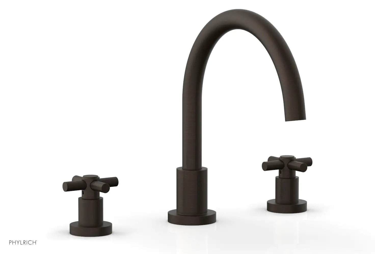 Phylrich BASIC Deck Tub Set - Tubular Cross Handles by Phylrich