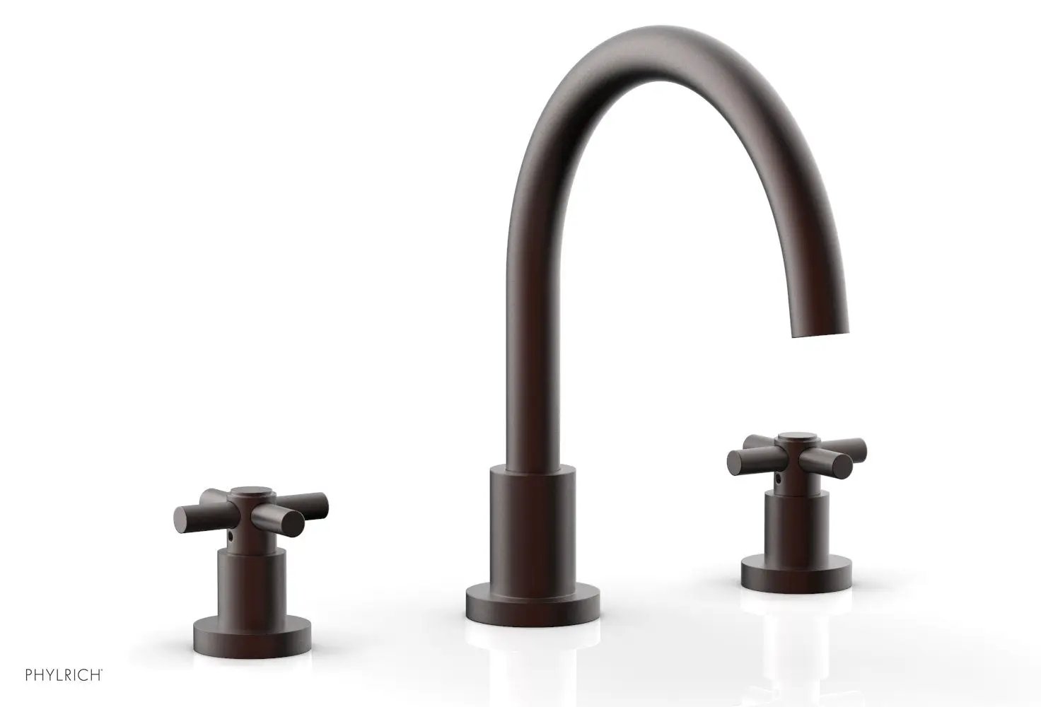 Phylrich BASIC Deck Tub Set - Tubular Cross Handles by Phylrich