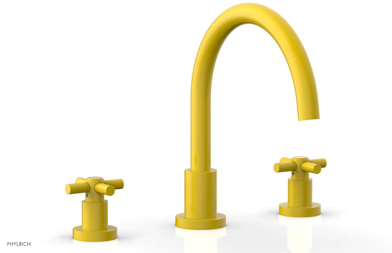 Phylrich BASIC Deck Tub Set - Tubular Cross Handles by Phylrich