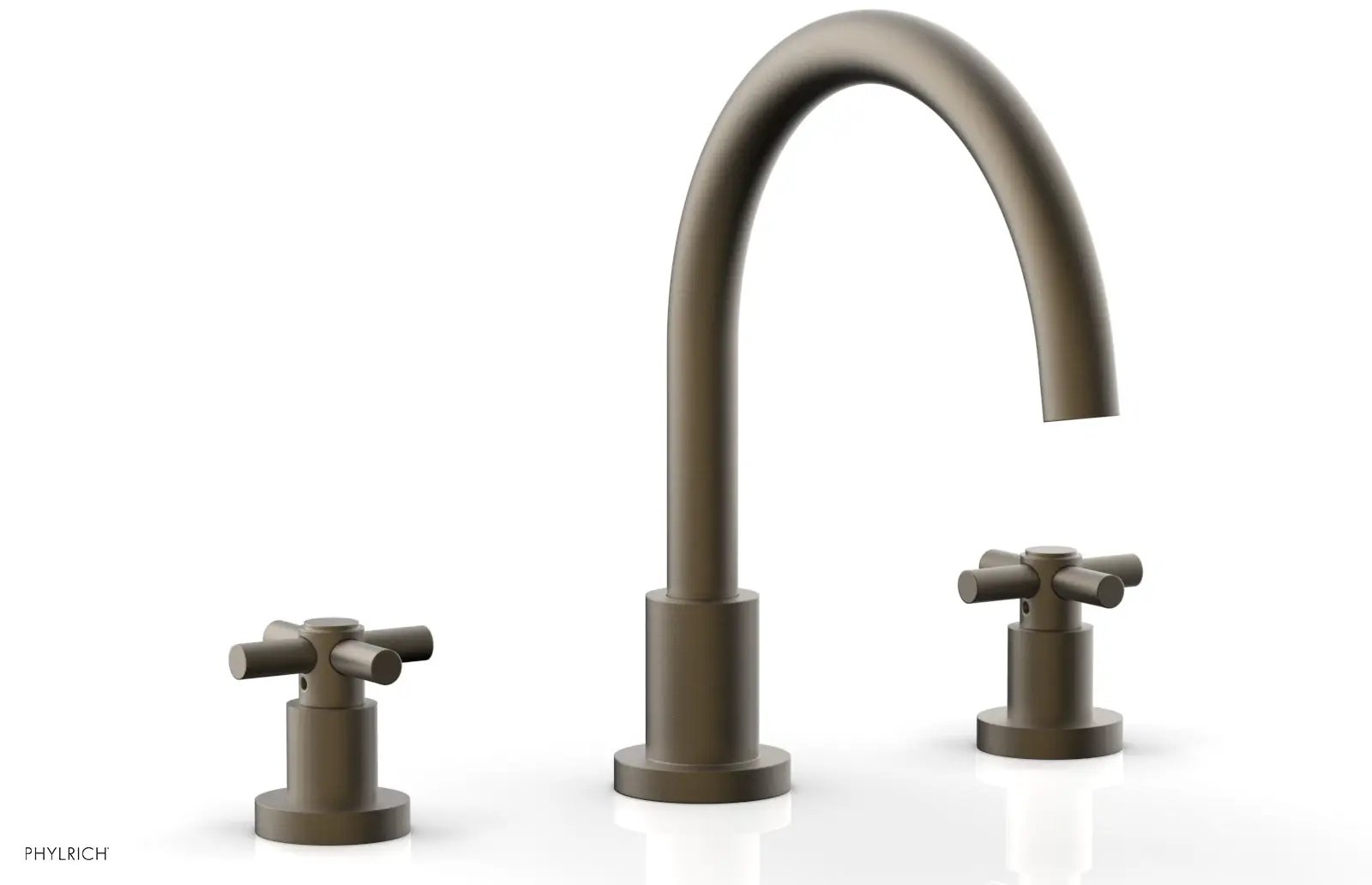 Phylrich BASIC Deck Tub Set - Tubular Cross Handles by Phylrich