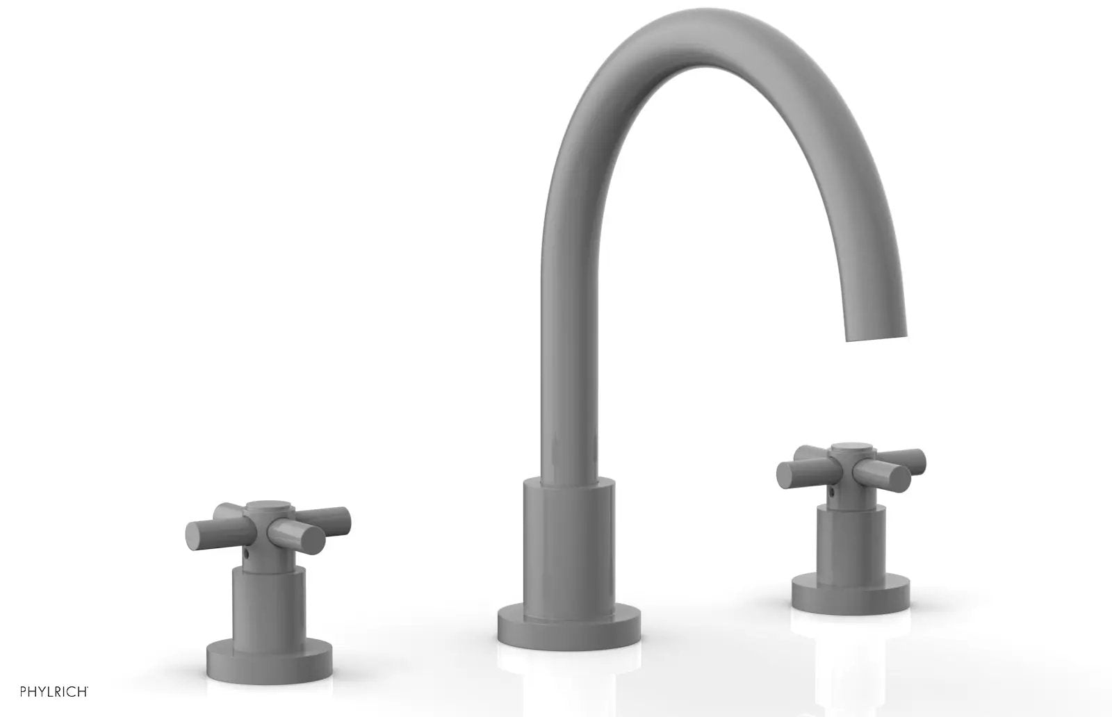 Phylrich BASIC Deck Tub Set - Tubular Cross Handles by Phylrich