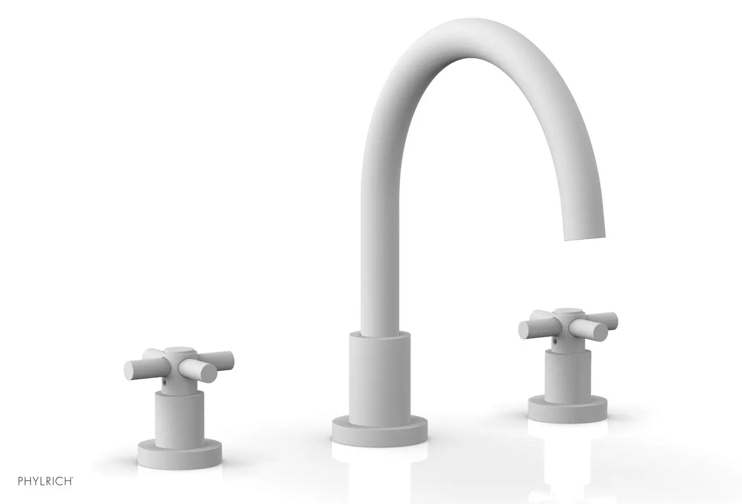 Phylrich BASIC Deck Tub Set - Tubular Cross Handles by Phylrich