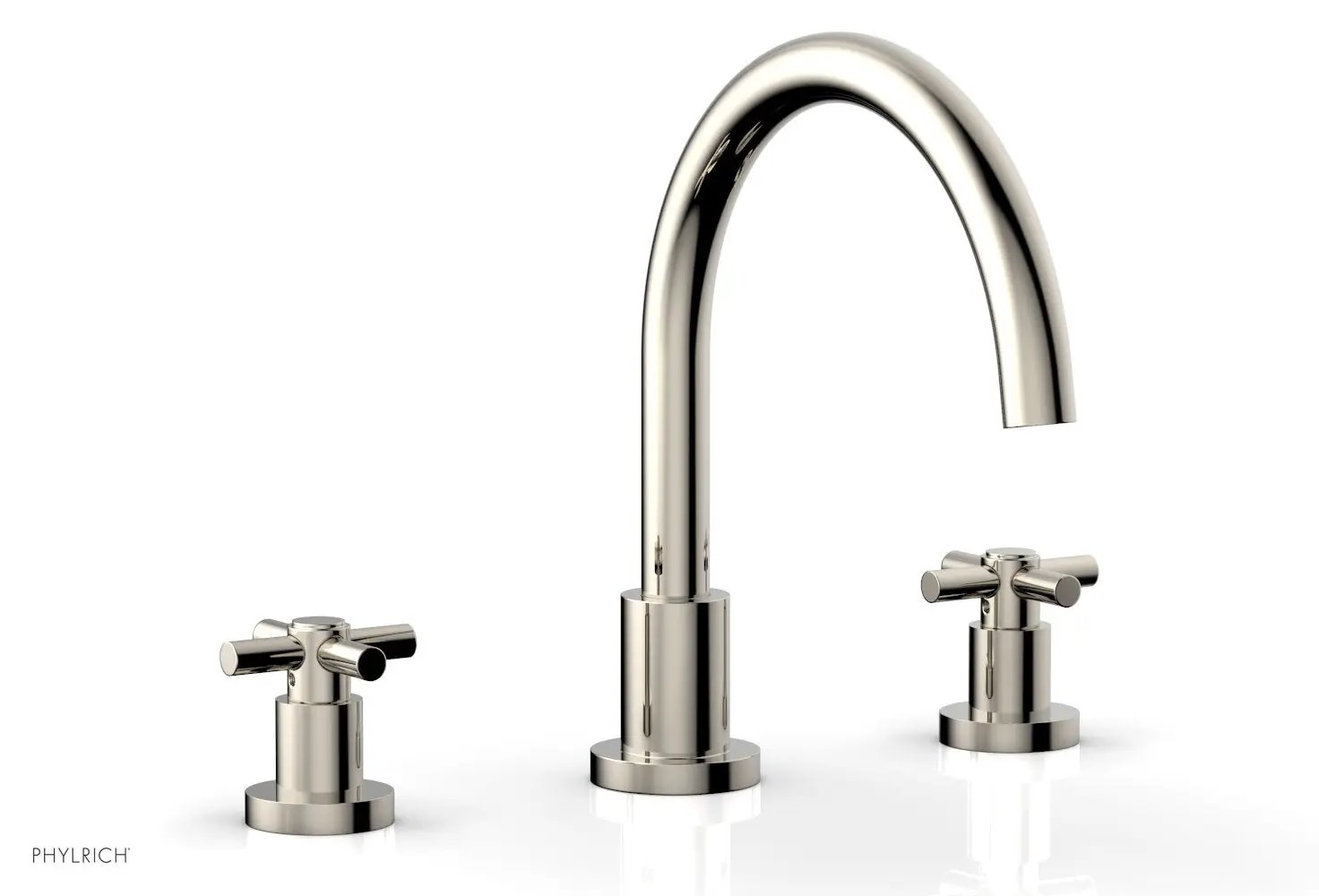 Phylrich BASIC Deck Tub Set - Tubular Cross Handles by Phylrich