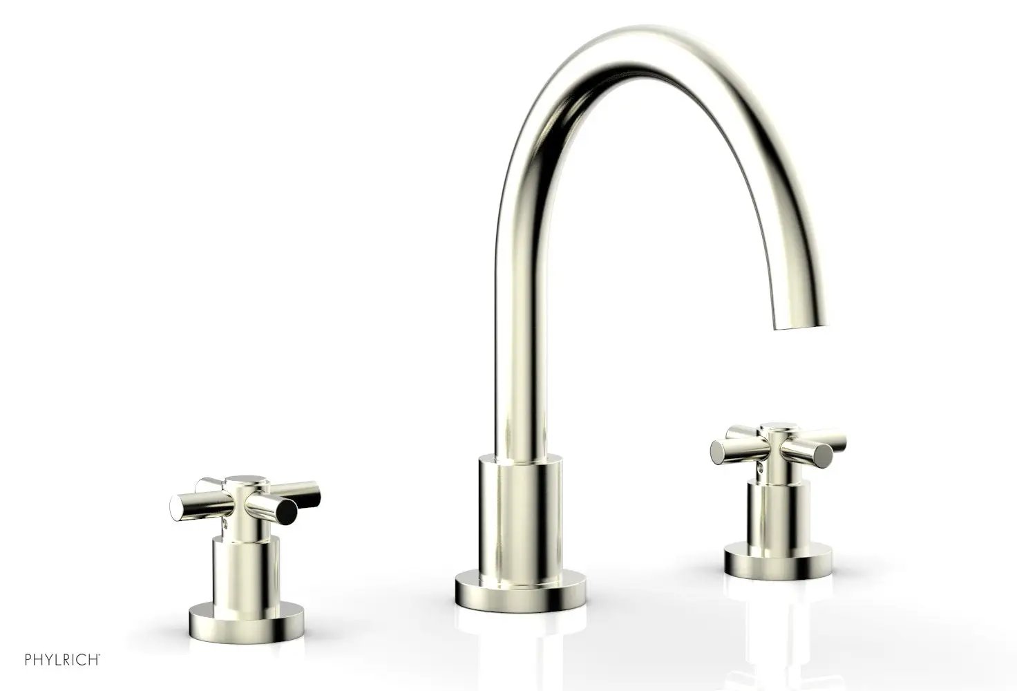 Phylrich BASIC Deck Tub Set - Tubular Cross Handles by Phylrich