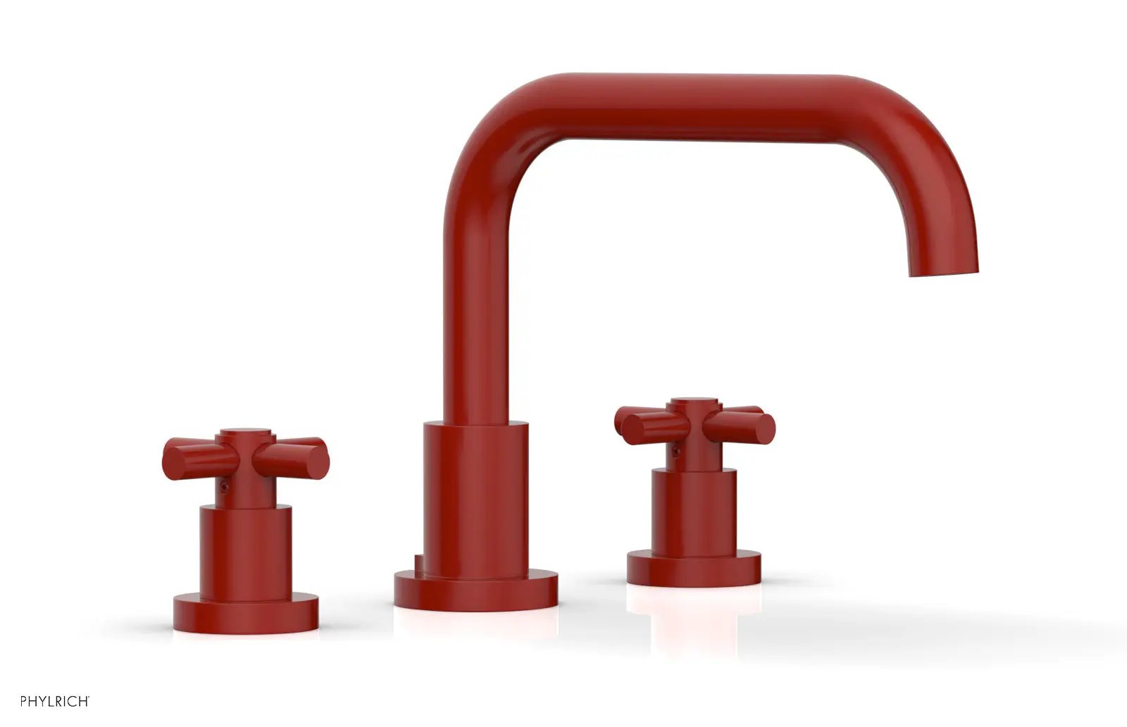 Phylrich BASIC Deck Tub Set - Tubular Cross Handles by Phylrich
