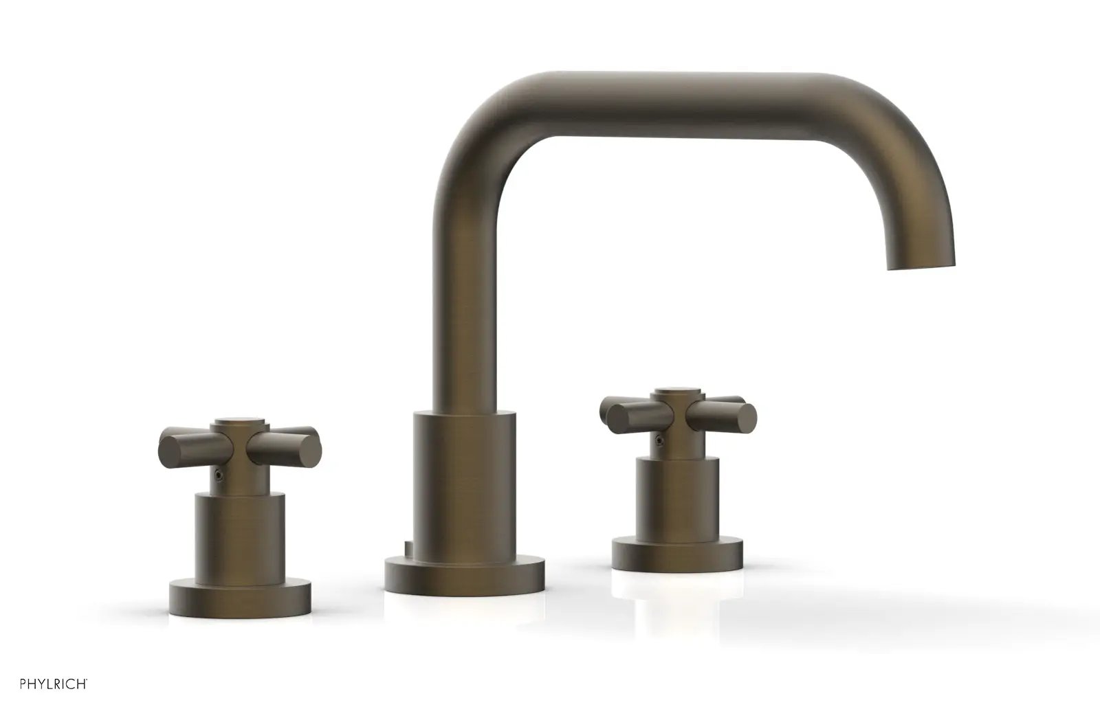 Phylrich BASIC Deck Tub Set - Tubular Cross Handles by Phylrich