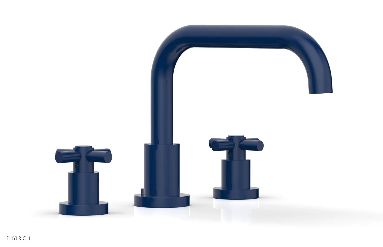 Phylrich BASIC Deck Tub Set - Tubular Cross Handles by Phylrich