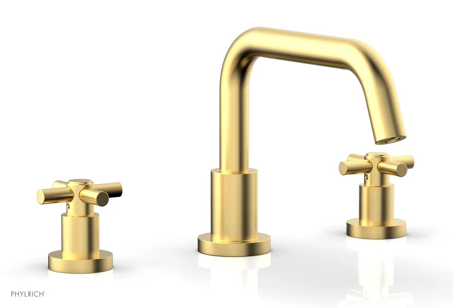 Phylrich BASIC Deck Tub Set - Tubular Cross Handles by Phylrich