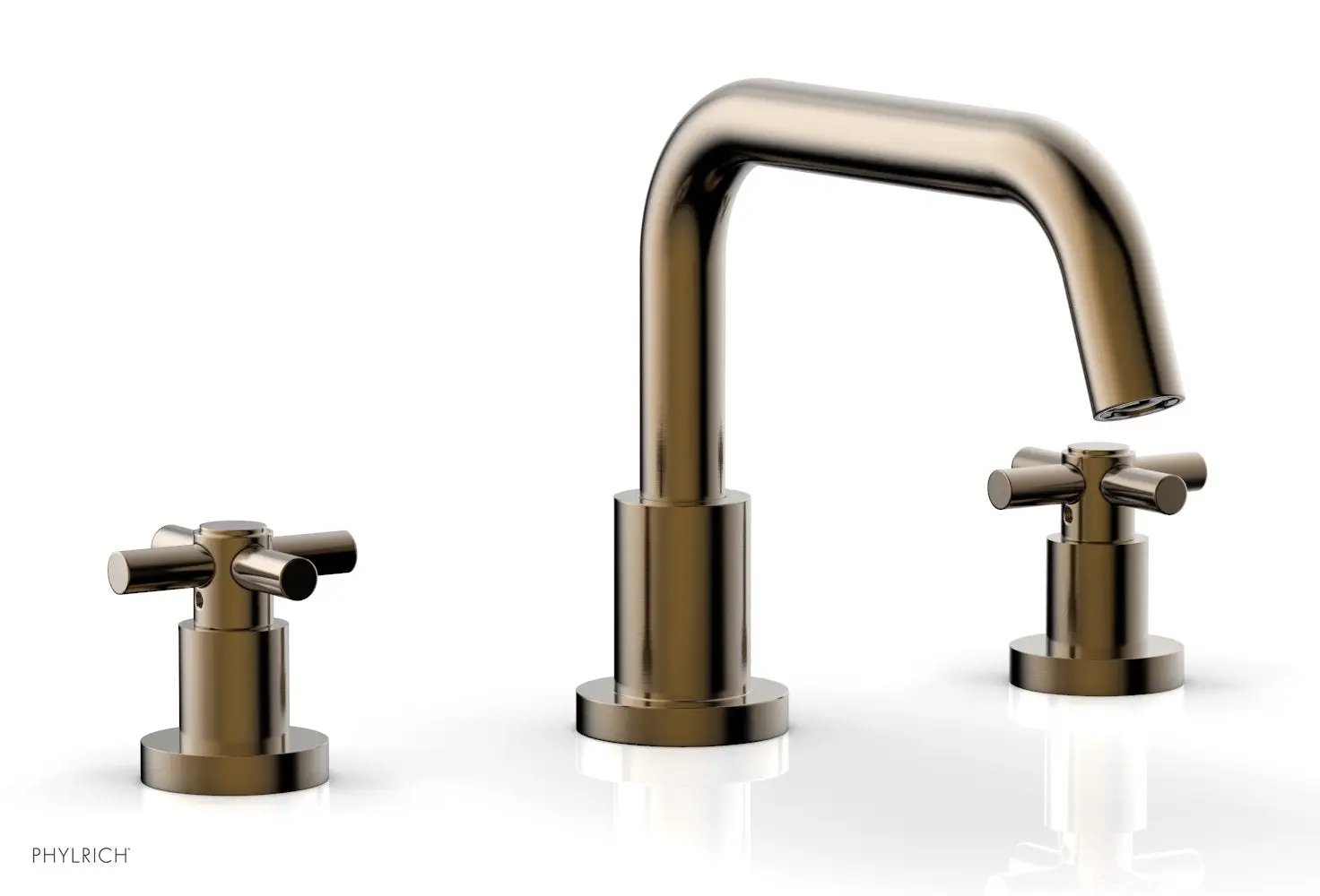Phylrich BASIC Deck Tub Set - Tubular Cross Handles by Phylrich