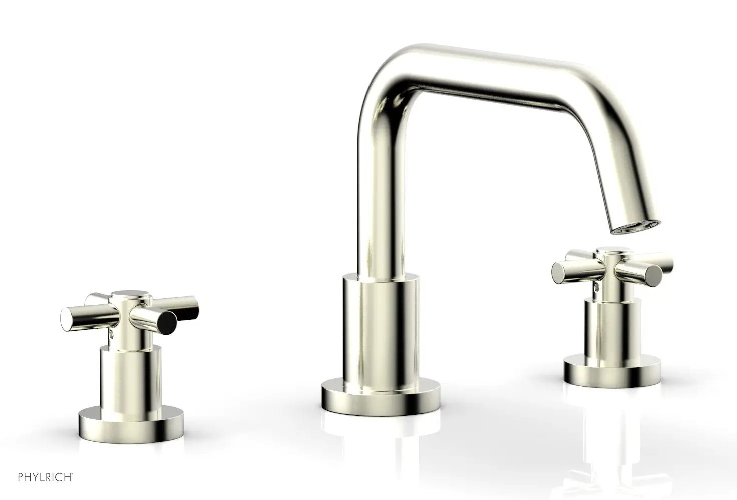 Phylrich BASIC Deck Tub Set - Tubular Cross Handles by Phylrich
