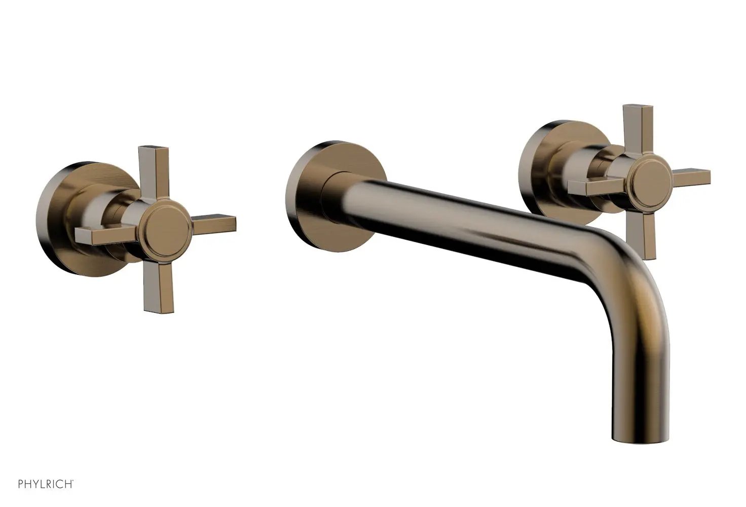 Phylrich BASIC Wall Tub Set 10" Spout - Blade Cross Handles by Phylrich
