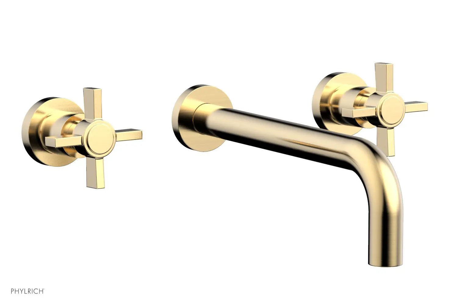 Phylrich BASIC Wall Tub Set 10" Spout - Blade Cross Handles by Phylrich