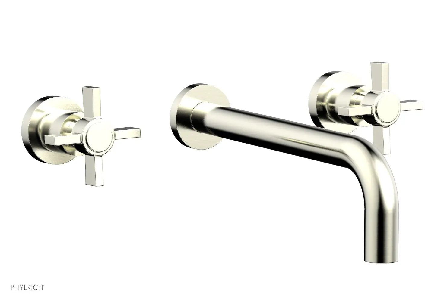 Phylrich BASIC Wall Tub Set 10" Spout - Blade Cross Handles by Phylrich