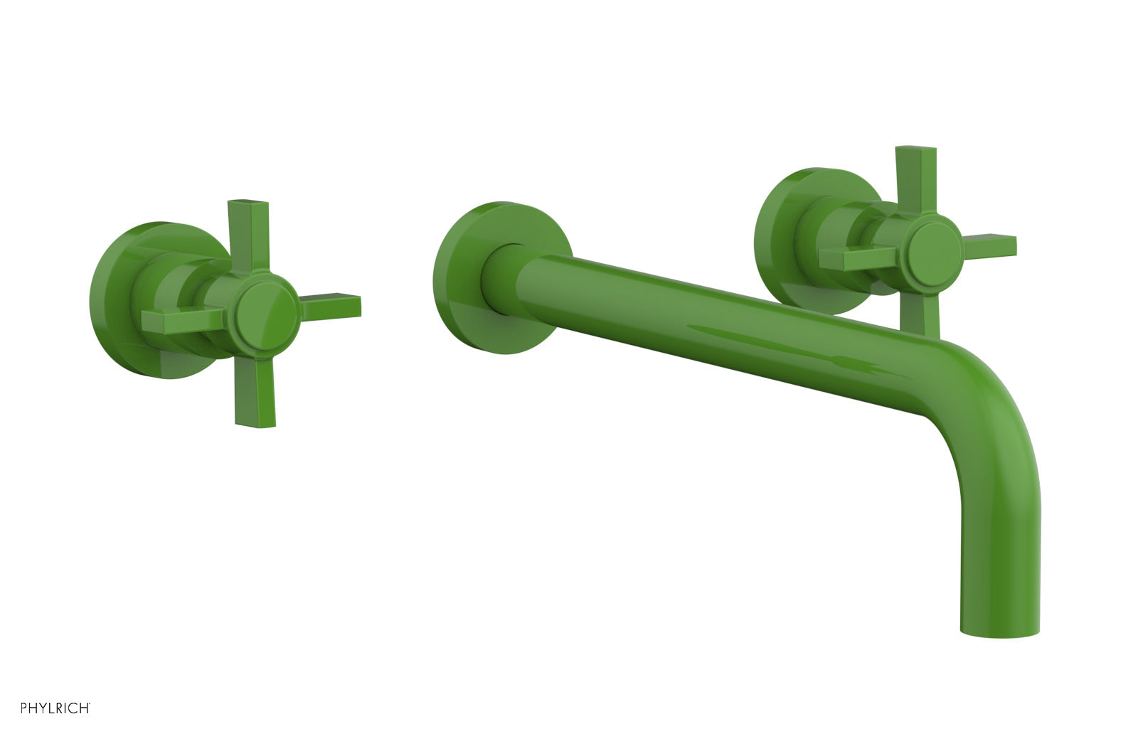 Phylrich BASIC Wall Tub Set 12" Spout - Blade Cross Handles