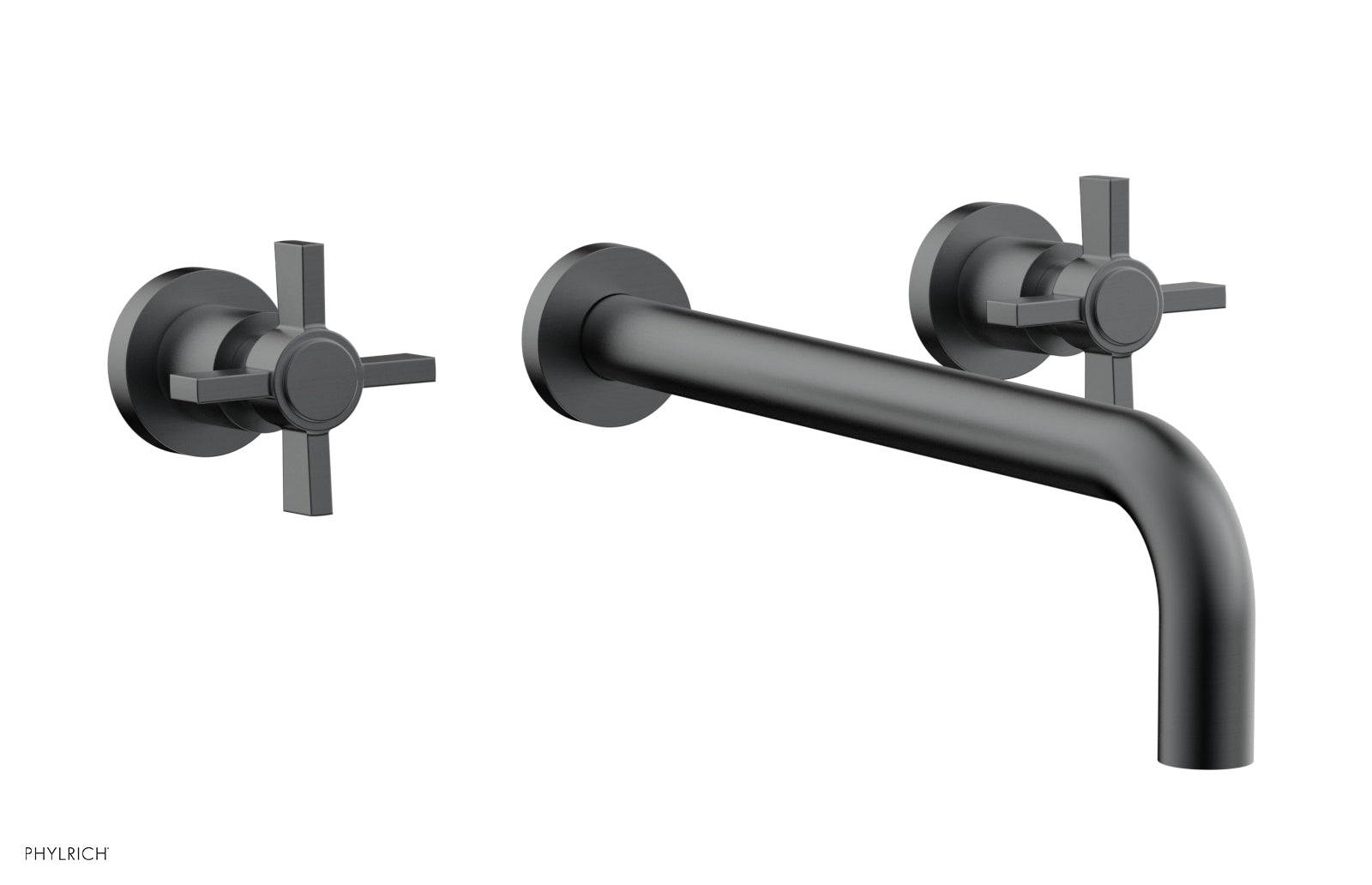 Phylrich BASIC Wall Tub Set 12" Spout - Blade Cross Handles