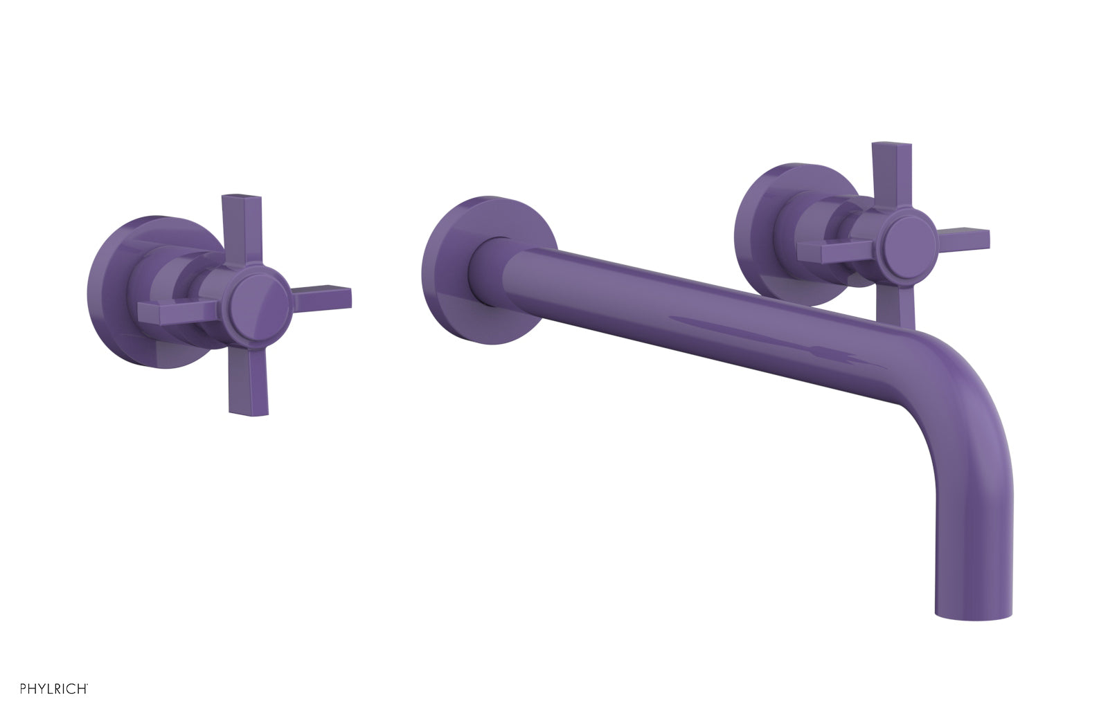 Phylrich BASIC Wall Tub Set 12" Spout - Blade Cross Handles