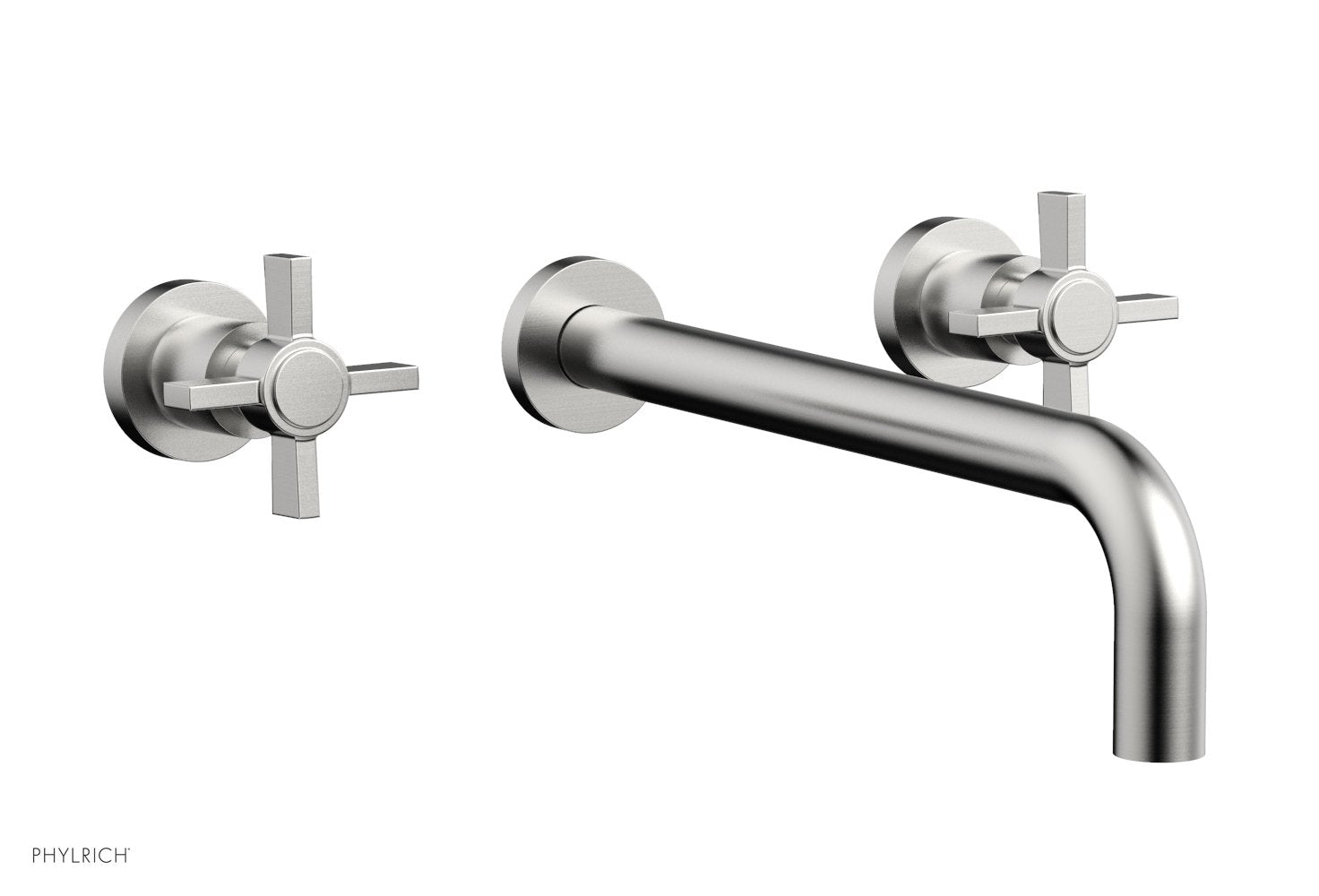 Phylrich BASIC Wall Tub Set 12" Spout - Blade Cross Handles by Phylrich