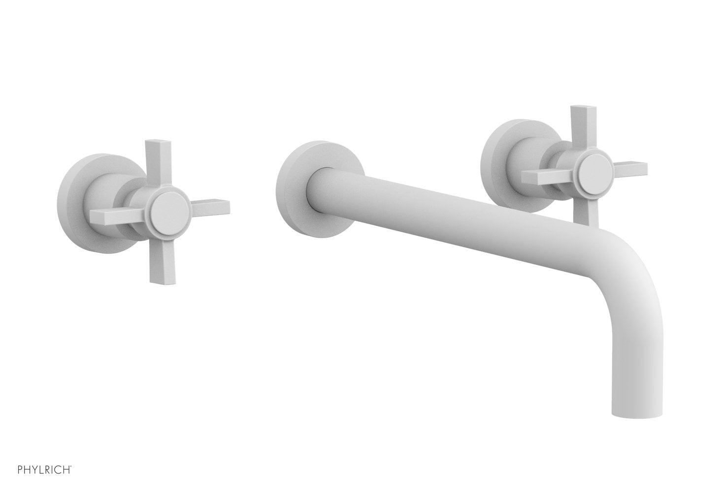 Phylrich BASIC Wall Tub Set 12" Spout - Blade Cross Handles