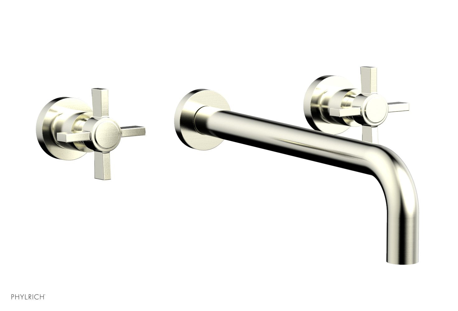 Phylrich BASIC Wall Tub Set 12" Spout - Blade Cross Handles by Phylrich