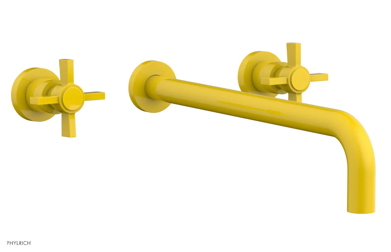 Phylrich BASIC Wall Tub Set 14" Spout - Blade Cross Handles by Phylrich