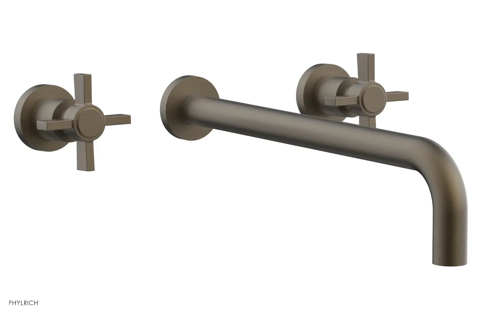 Phylrich BASIC Wall Tub Set 14" Spout - Blade Cross Handles by Phylrich